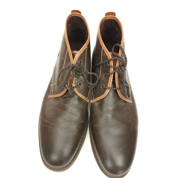 Florsheim Casey Chukka Boot Brown Leather F-Lites Size 12 D